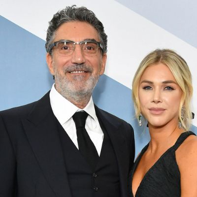 Chuck Lorre & Chuck Lorre posing for a photo shoot. 